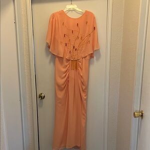 Lilli Diamond original vintage peach Embellished like new